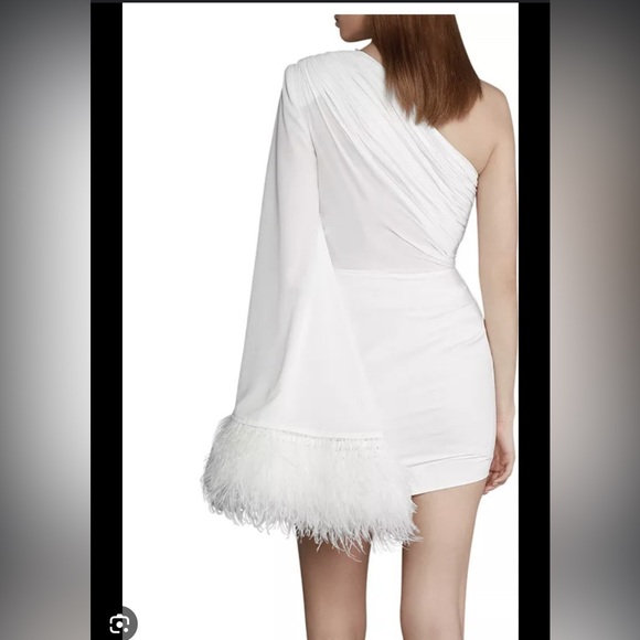 Bronx And Banco Fire Blanc One-Shoulder Mini Dress - Picture 2 of 7
